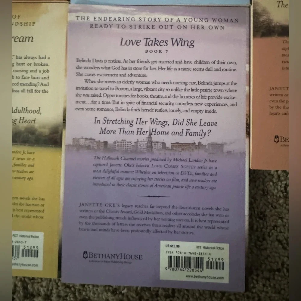Love Comes Softly books 3,5,6,7,8 by Janette Oke paperback books